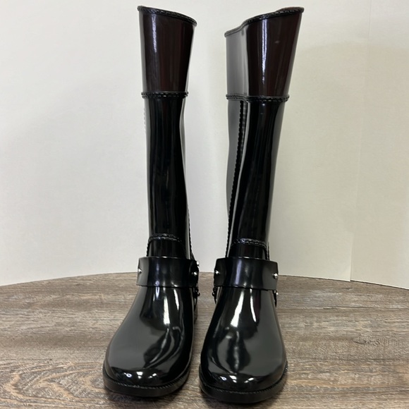 SOLD IN STORE NEW Michael Kors FULTON Harness Rain Boots Size 9 - Picture 3 of 13